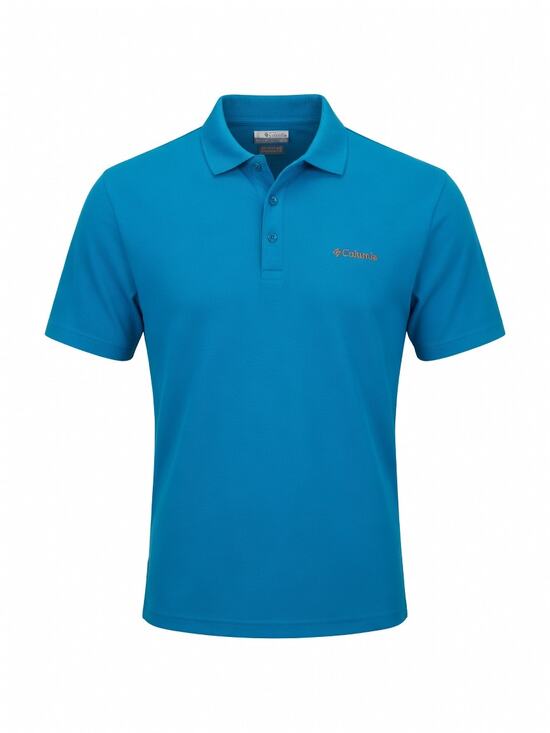Columbia Other - Columbia Sportswear Blue Active Fit Short Sleeve Polo Shirt Men's Size XL